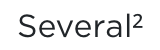 The word "Several" with footnote indicator reading "1"